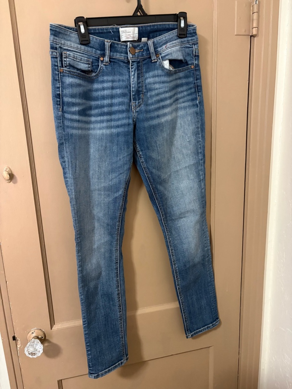 BKE Demin “stella” ankle skinny jeans light acid wash